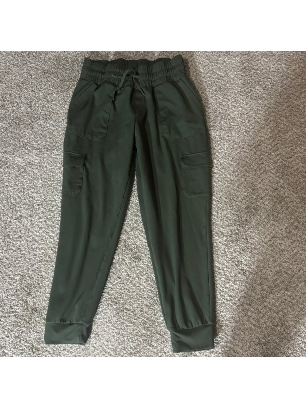 Mondetta Jogger Activewear Pants Women's Size M Olive Green Cargo Performance